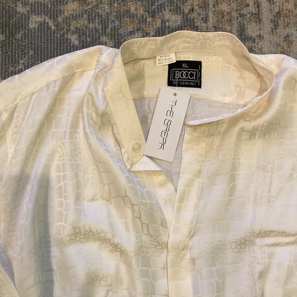 Vintage White Silk Blouse - Picture 2 of 3